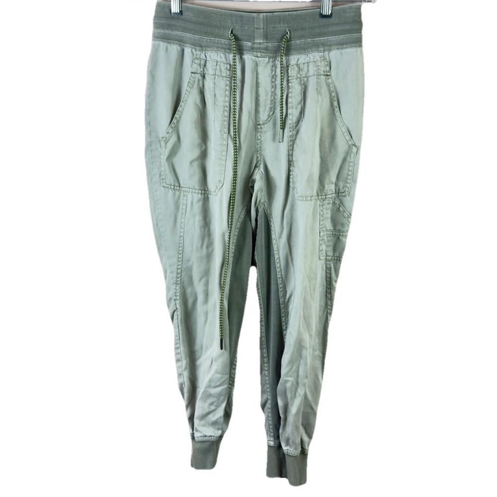 BY ANTHROPOLOGIE womens size XS P gray drawstring waist high rise jogger pants